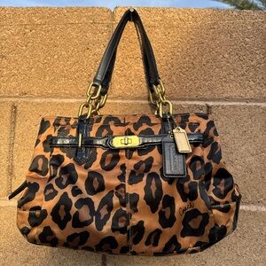 Coach Ocelot Leopard Carryall